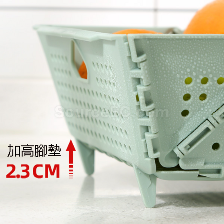 礼品订购折叠沥水篮收纳篮广告
