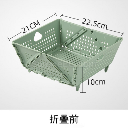礼品订购折叠沥水篮收纳篮广告