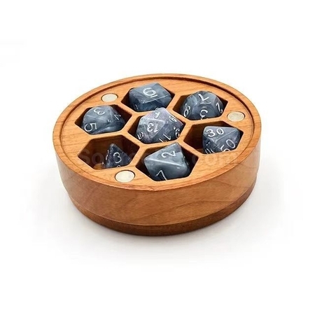 礼品订购磁吸式骰子木盒广告
