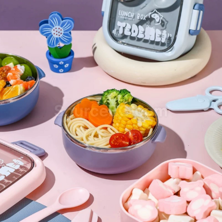 礼品订购硅胶折叠饭盒广告