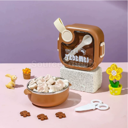 礼品订购硅胶折叠饭盒广告