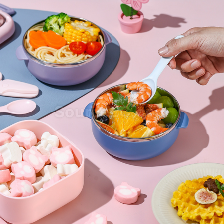 礼品订购硅胶折叠饭盒广告