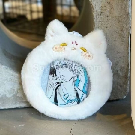 礼品订购毛绒卡套广告