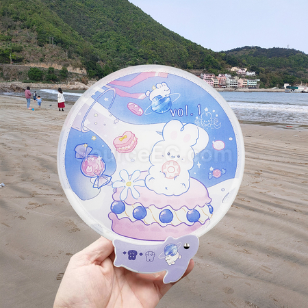 礼品订购兔子折叠广告扇子广告