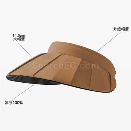 礼品订购UV遮阳防晒空顶帽广告