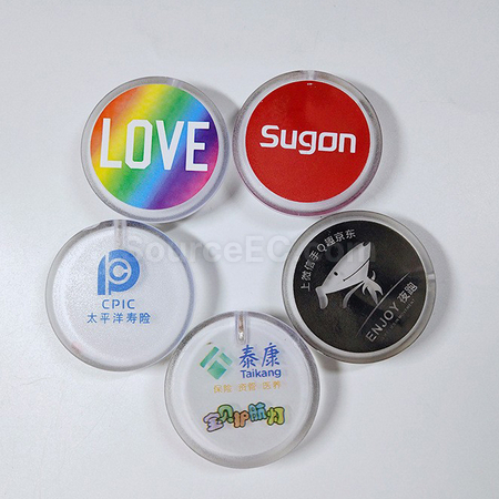 礼品订购发光徽章广告