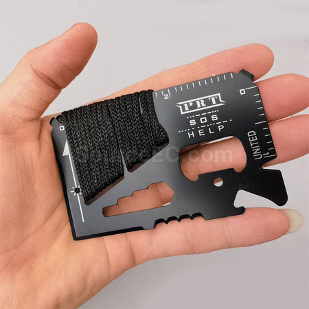 礼品订购绑绳军刀卡广告