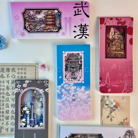 礼品订购3D立体票根雕刻本广告
