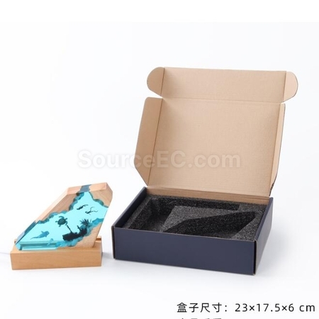 礼品订购实木树脂小夜灯艺术摆件广告
