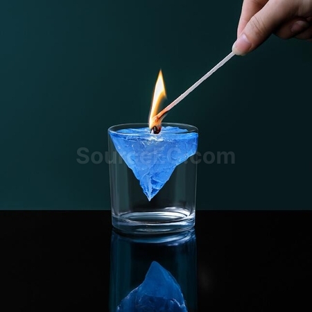 礼品订购悬浮冰山香薰蜡烛广告