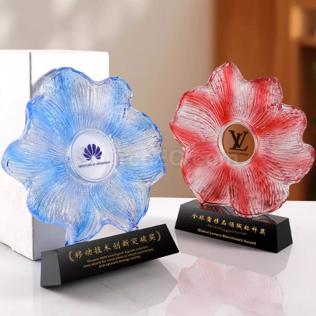 礼品订购水晶奖座广告