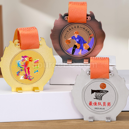 礼品订购乒乓球金属奖牌广告