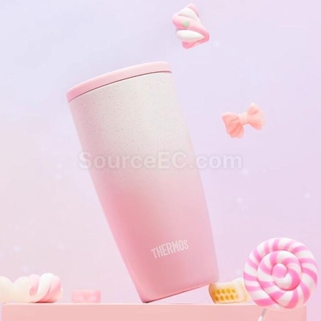 礼品订购膳魔师（THERMOS）不锈钢陶瓷涂层内胆保温杯广告