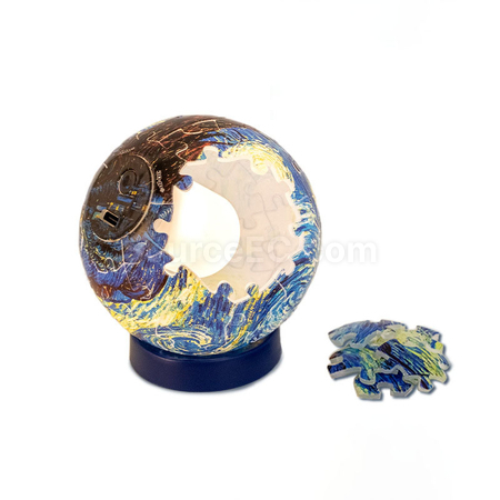 定制3D立体灯光球拼图