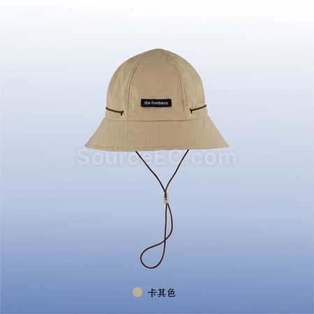 礼品订购户外抽绳防晒渔夫帽广告