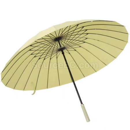 礼品订购24骨长柄雨伞广告