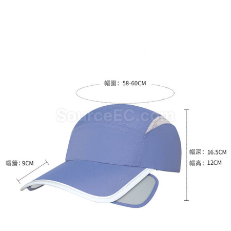 礼品订购可伸缩帽檐防晒棒球帽广告