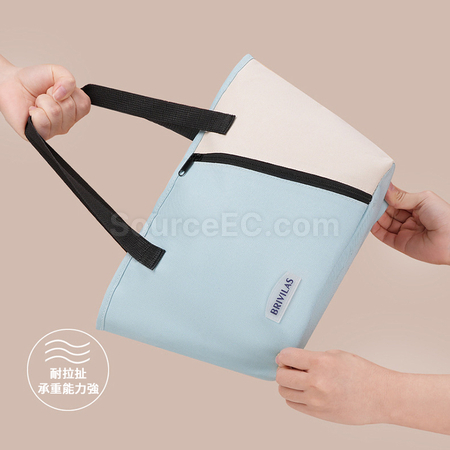 礼品订购多巴胺拼色午餐袋广告