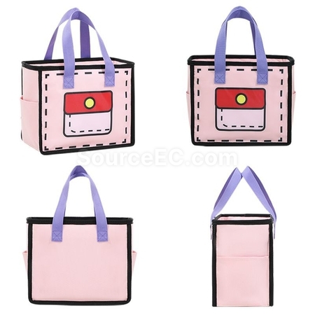 礼品订购二次元保温饭盒袋广告
