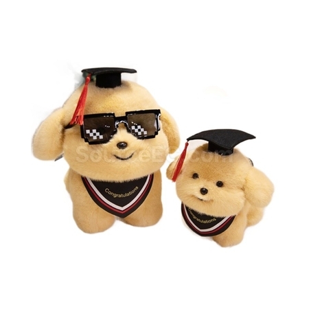 礼品订购毕业小狗公仔广告