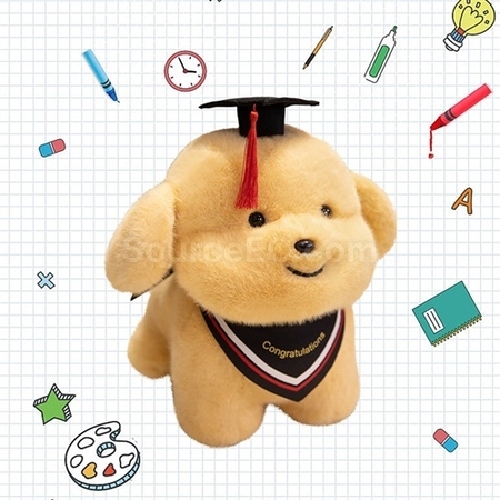 礼品订购毕业小狗公仔广告