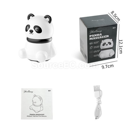 礼品订购熊猫按摩器 广告