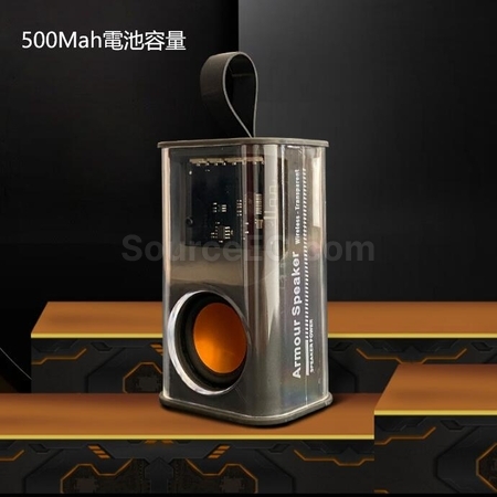 礼品订购机甲透明风无线蓝牙音箱套装广告