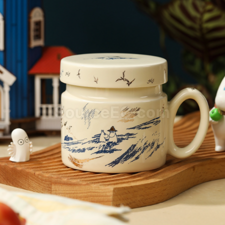 礼品订购moomin带滤网马克杯广告