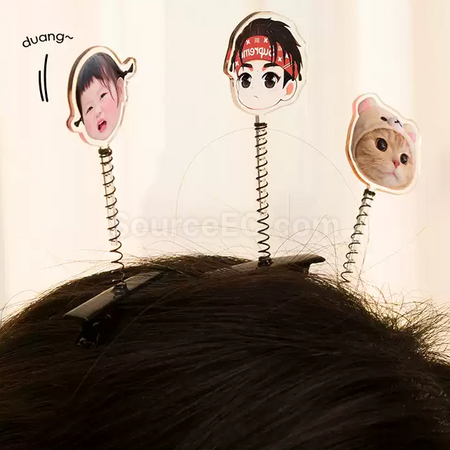 礼品订购弹簧发夹广告