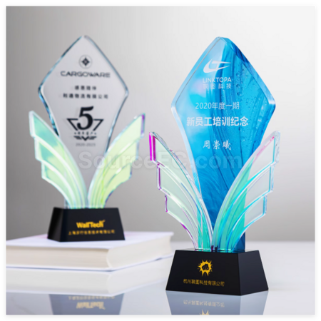 礼品订购创意水晶奖座广告