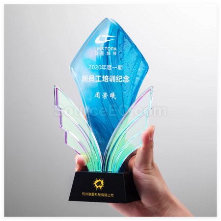 礼品订购创意水晶奖座广告