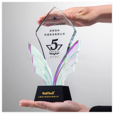 礼品订购创意水晶奖座广告