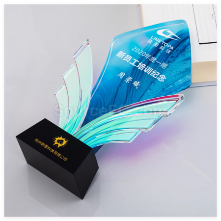 礼品订购创意水晶奖座广告
