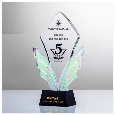 礼品订购创意水晶奖座广告