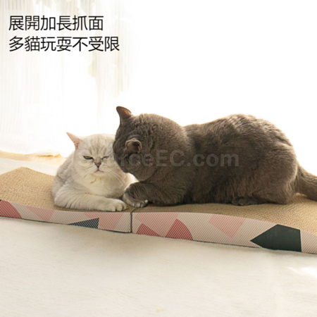 礼品订购瓦楞纸折叠加长猫抓板广告