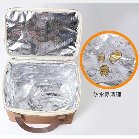 礼品订购野餐保温拉链加厚防水防油手提包广告