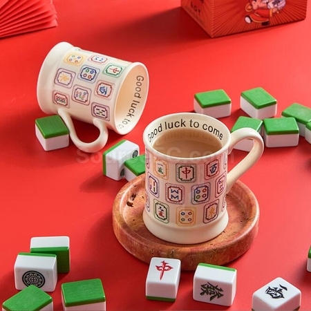 礼品订购麻将马克杯广告