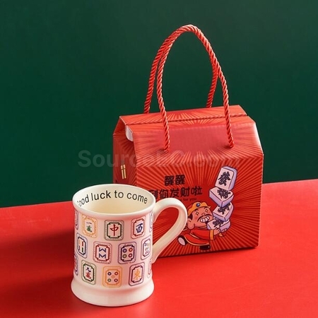 礼品订购麻将马克杯广告
