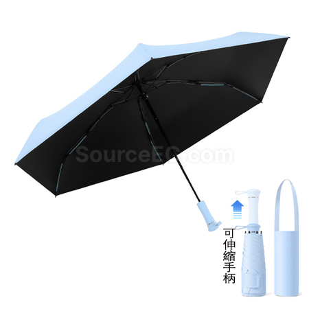 双龙骨防风隐藏手柄雨伞