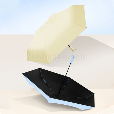 礼品订购双龙骨防风隐藏手柄雨伞广告