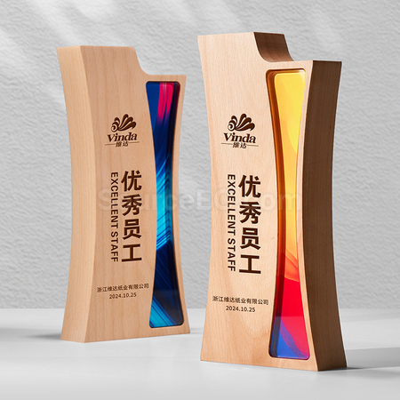 礼品订购木奖座广告