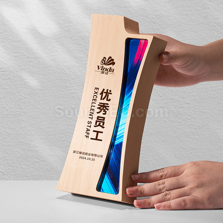 礼品订购木奖座广告