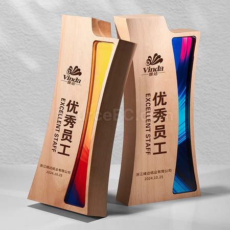 礼品订购木奖座广告
