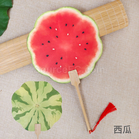 礼品订购夏季爆款热卖水果扇广告