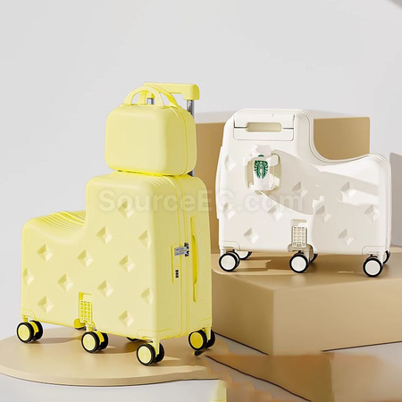 礼品订购可登机子母行李箱广告