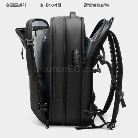 礼品订购扩容干湿分离防盗电脑双肩包广告