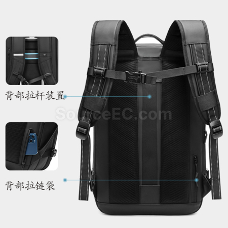 礼品订购扩容干湿分离防盗电脑双肩包广告
