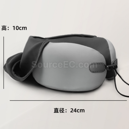 礼品订购U型连帽记忆棉护颈枕广告