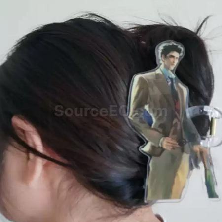 礼品订购可定制鲨鱼夹发夹广告