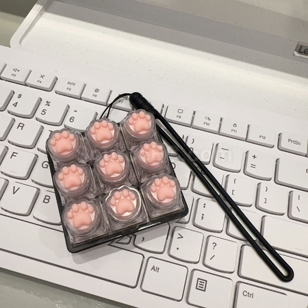 礼品订购指尖减压按键玩具钥匙扣广告